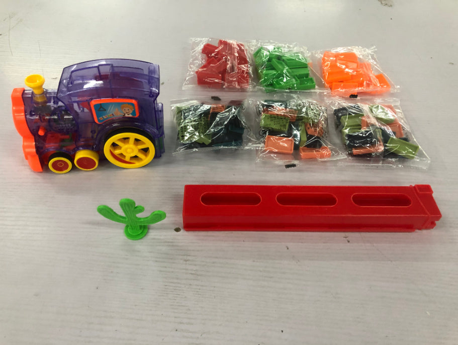 Domino Train Toys Automatic Release Licensing Electric Building Blocks