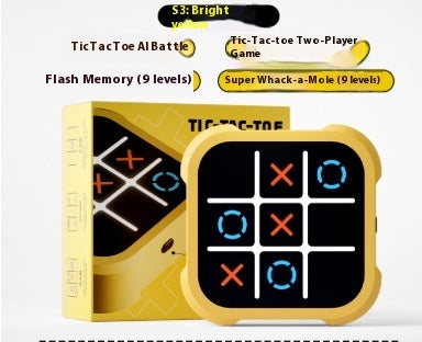 Tictactoe Three-character Chess Rice Chess Children's Toys Montessori Puzzle Table Game