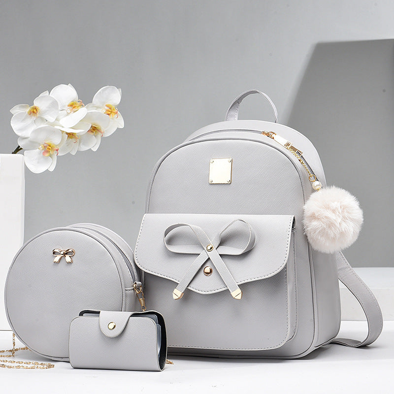 Women's Bags PU Bow Backpack Crossbody