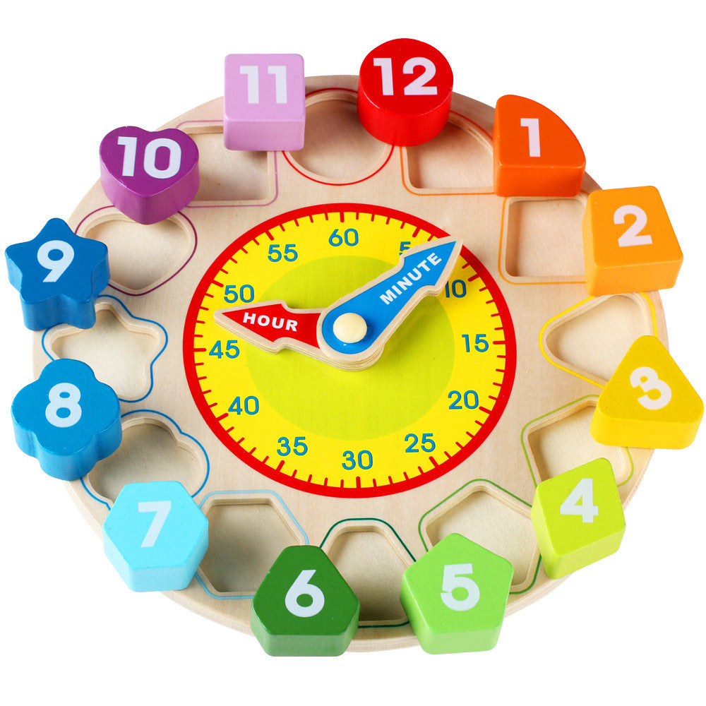 Digital Clock Wooden Cognitive Learning Toys for Children