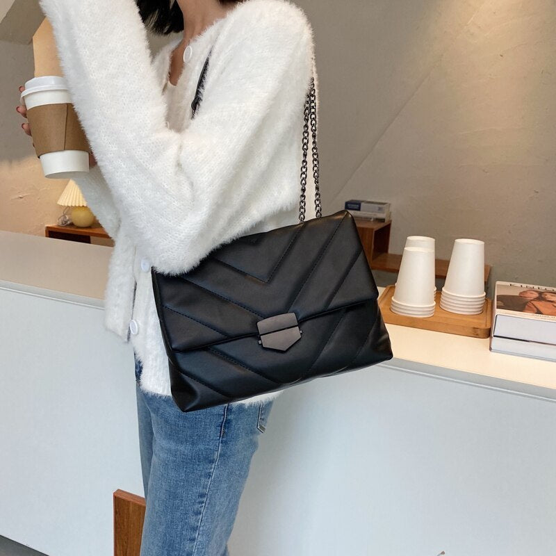 Embroidery Thread Small PU Leather Crossbody Bags