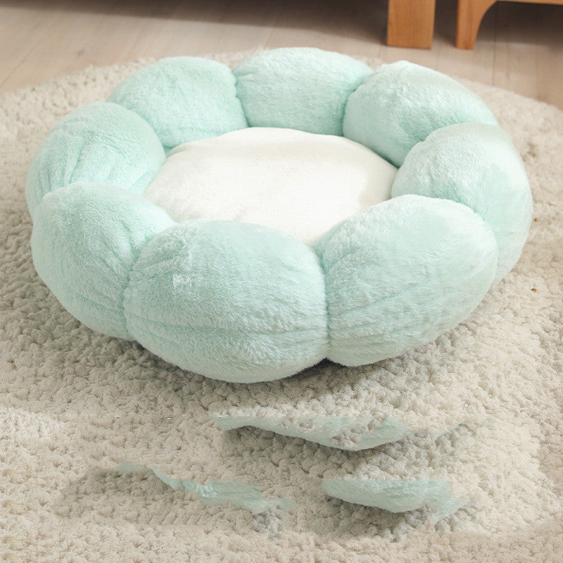 Pet Bed Mat Blanket Flower Shaped