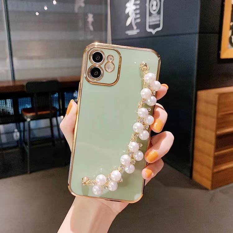 Electroplated Pearl Bracelet All-inclusive Soft Case