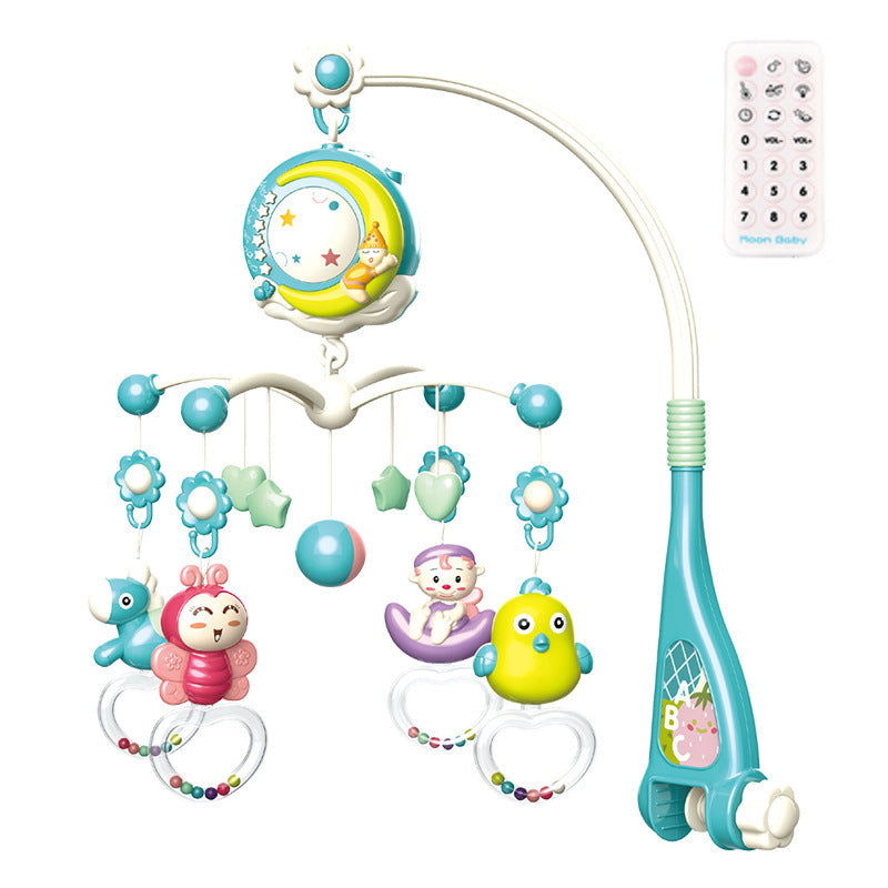 Baby Rattles Crib Holder Rotating Musical Box Projection
