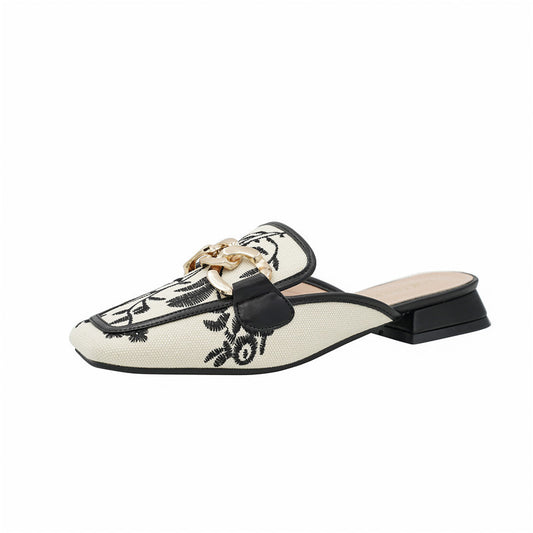 Women's Closed Toe Half Slippers For Summer