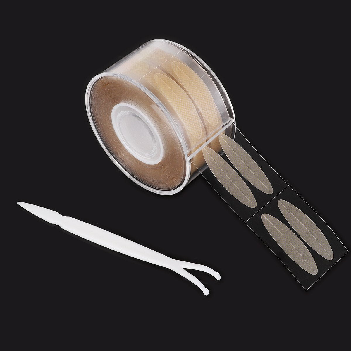 Clear Beige Stripe Big Eyes Decoration Invisible Strong Adhesive Double Fold Eyelid Sticker