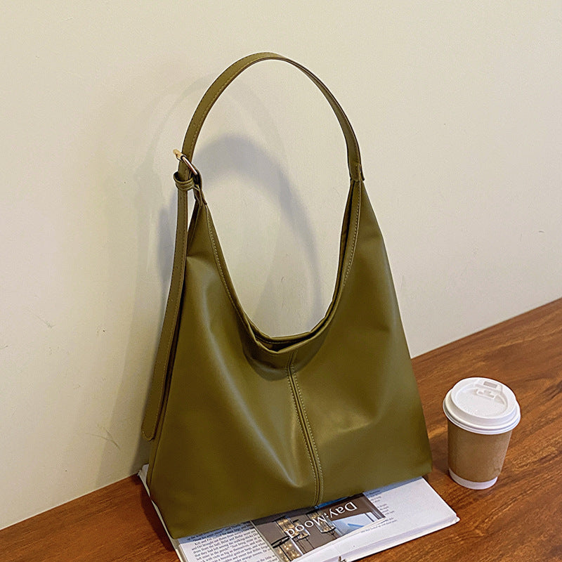Retro Textured Shoulder Bag