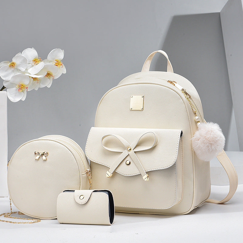 Women's Bags PU Bow Backpack Crossbody