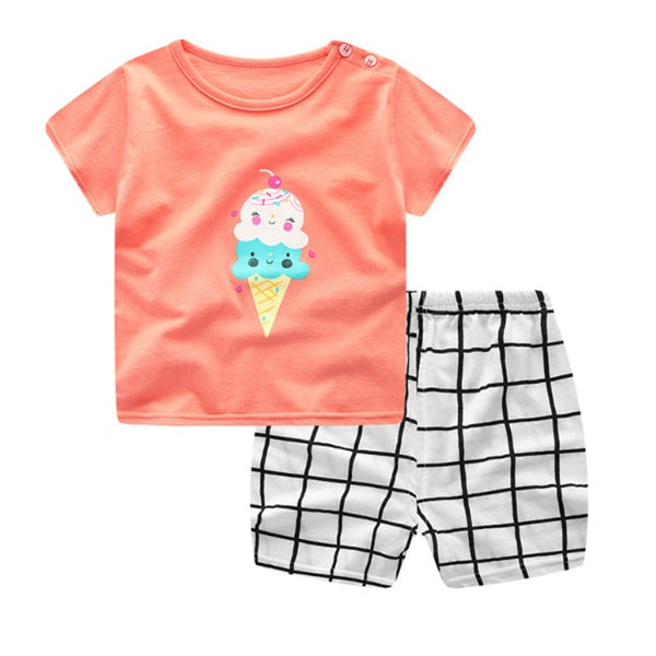 Cartoon Clothing Summer Clothe Sets