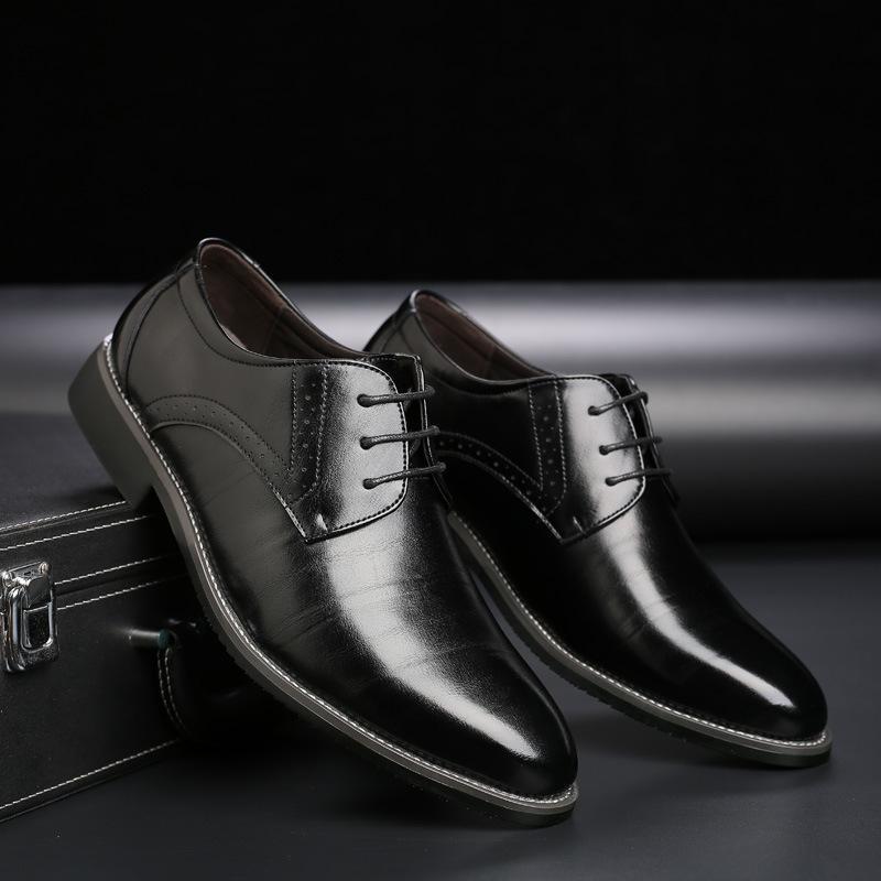 British Plus Size Men's Leather Shoes