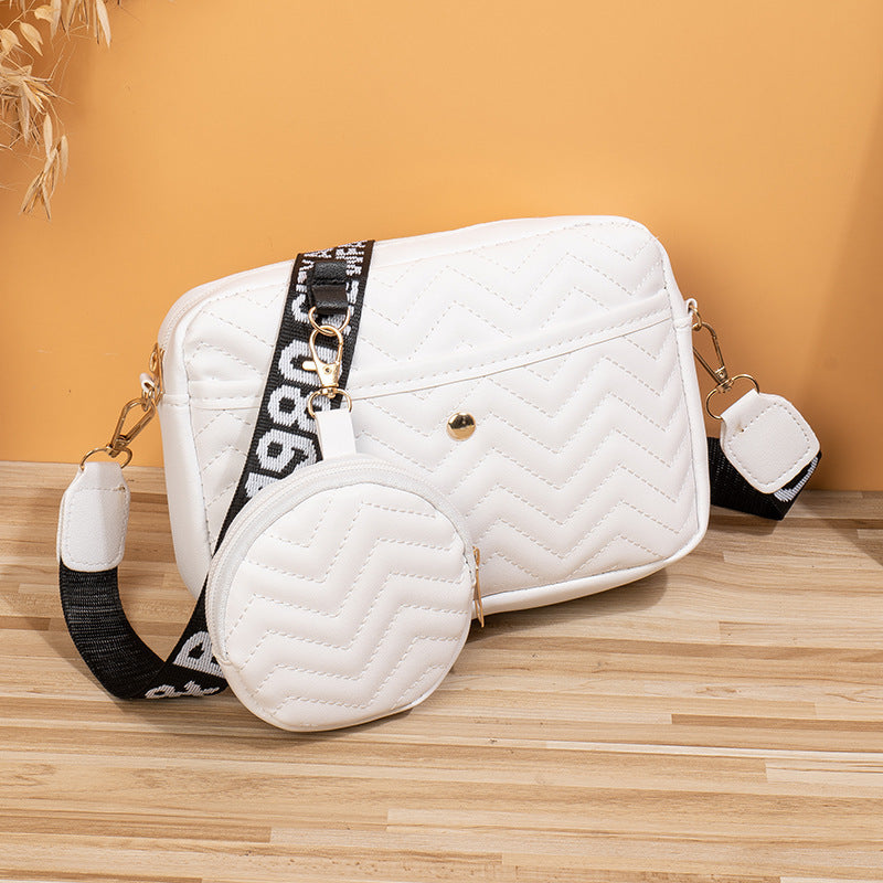 Wave Pattern Cross Body Camera Bag