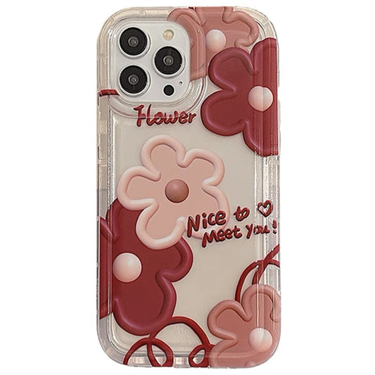Retro Oil Painting Red Flower Phone Case