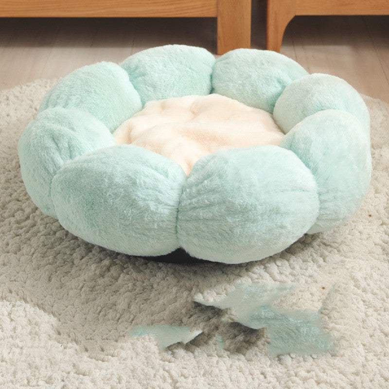 Pet Bed Mat Blanket Flower Shaped