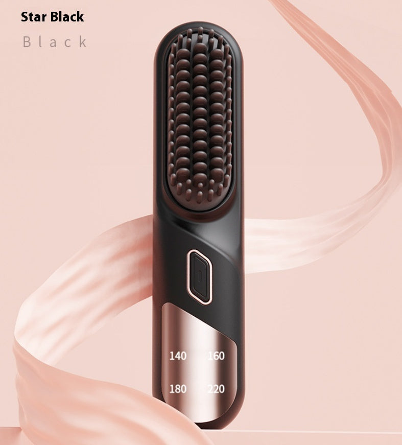 Wet Dry Hair Straightener Cordless Hair Straightener Brush with Fast Heating Negative Ions