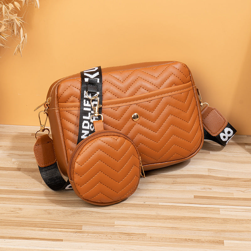 Wave Pattern Cross Body Camera Bag