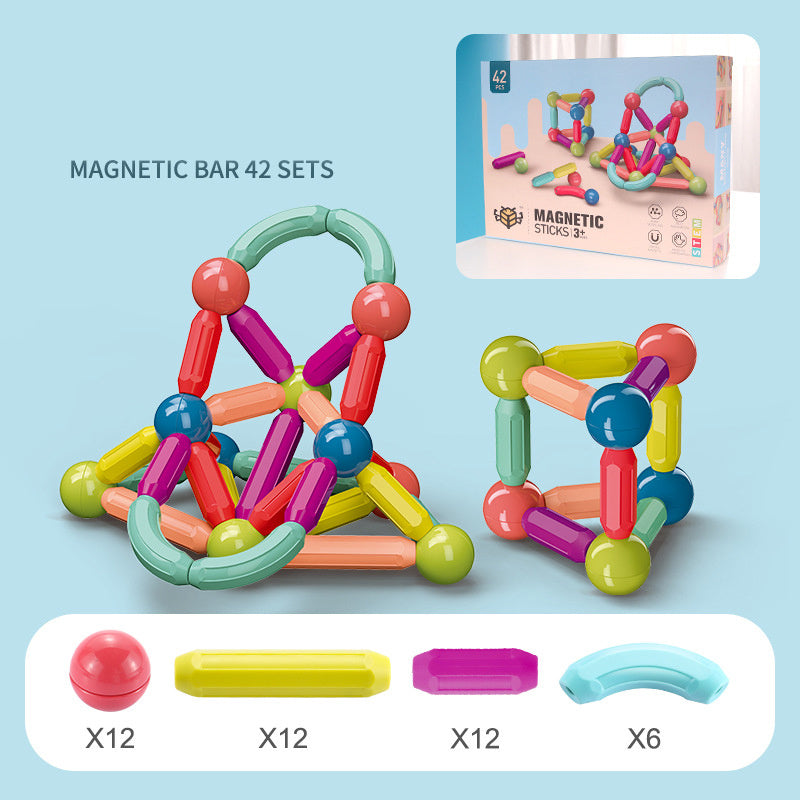 Magnetic Stick Building Blocks Game Magnets Children Set Kids