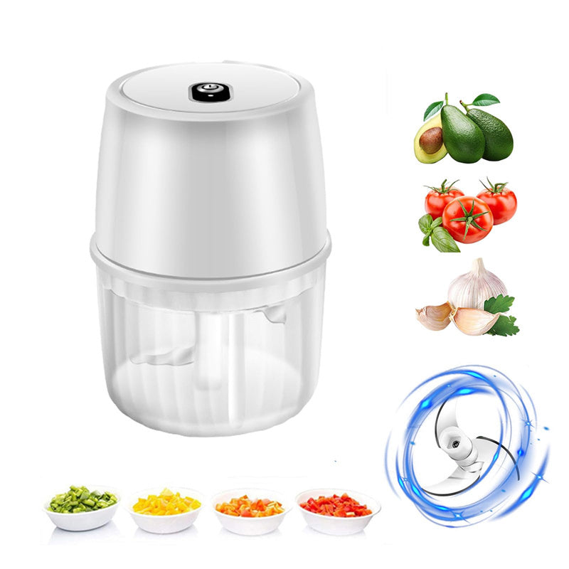 Electric Garlic Press Portable Wireless Food Chopper Mini