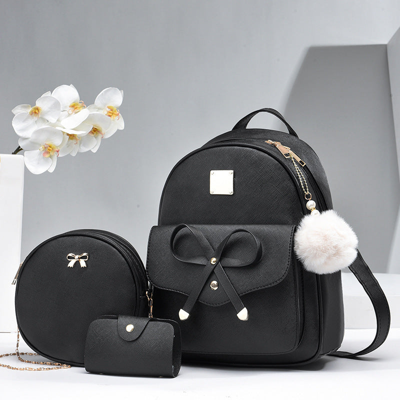 Women's Bags PU Bow Backpack Crossbody