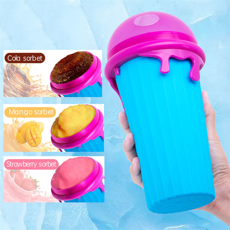 Slushy Cup Summer Squeeze Homemade Juice Water Bottle Quick-Frozen Smoothie