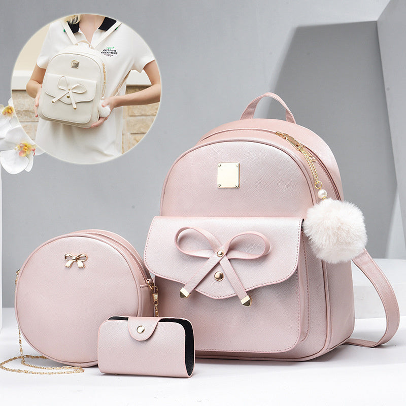 Women's Bags PU Bow Backpack Crossbody