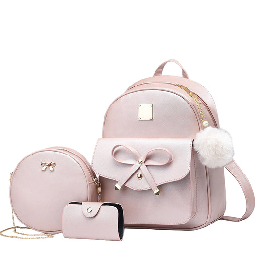 Women's Bags PU Bow Backpack Crossbody