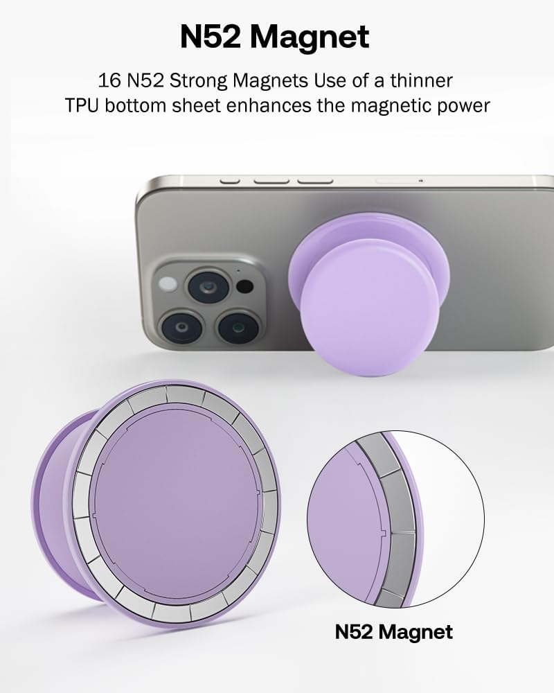 Customized Magnetic Phone Grip For Magsafe Phones