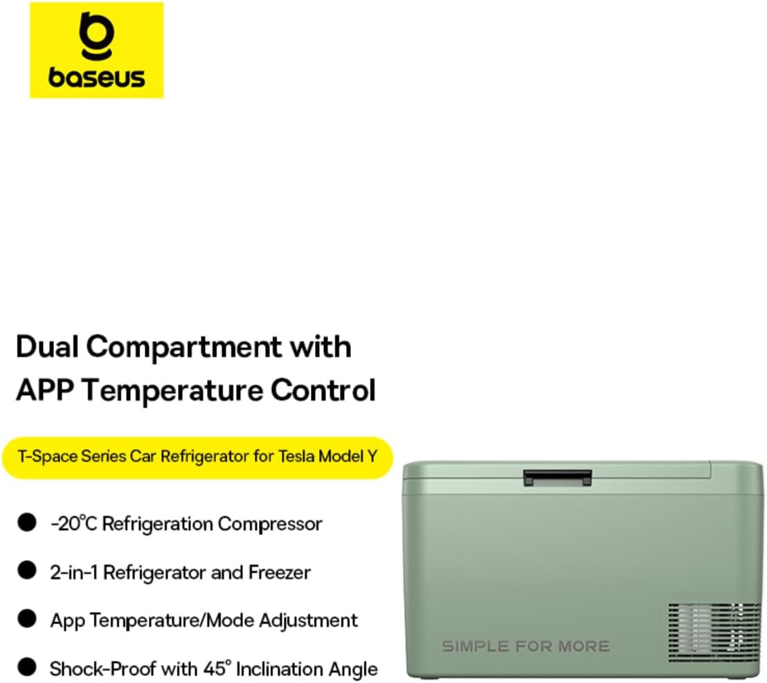 Baseus T-Space Car Refrigerator Freezer & Cooler for Tesla Model Y