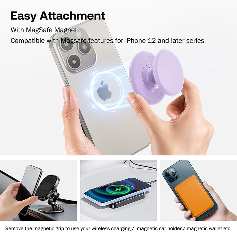 Customized Magnetic Phone Grip For Magsafe Phones