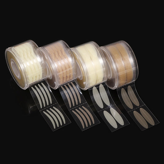 Clear Beige Stripe Big Eyes Decoration Invisible Strong Adhesive Double Fold Eyelid Sticker