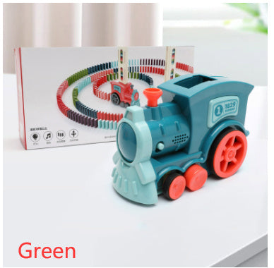 Domino Train Toys Automatic Release Licensing Electric Building Blocks
