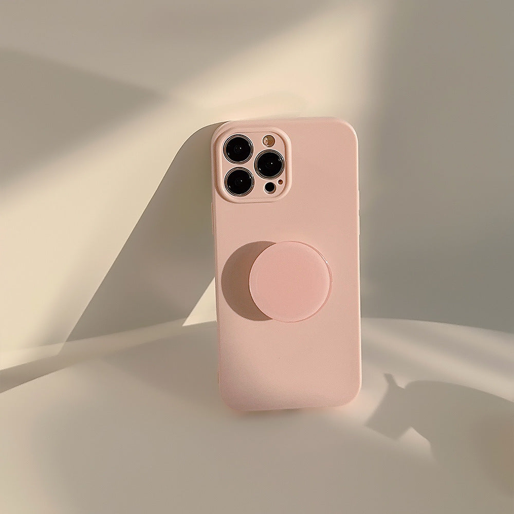 Solid Color Bracket Phone Case Simple