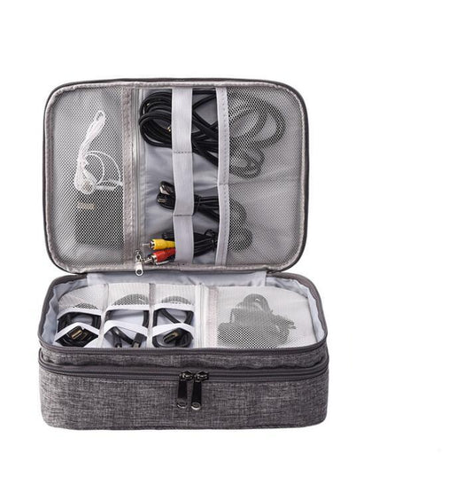 Multifunctional mobile power data cable storage bag