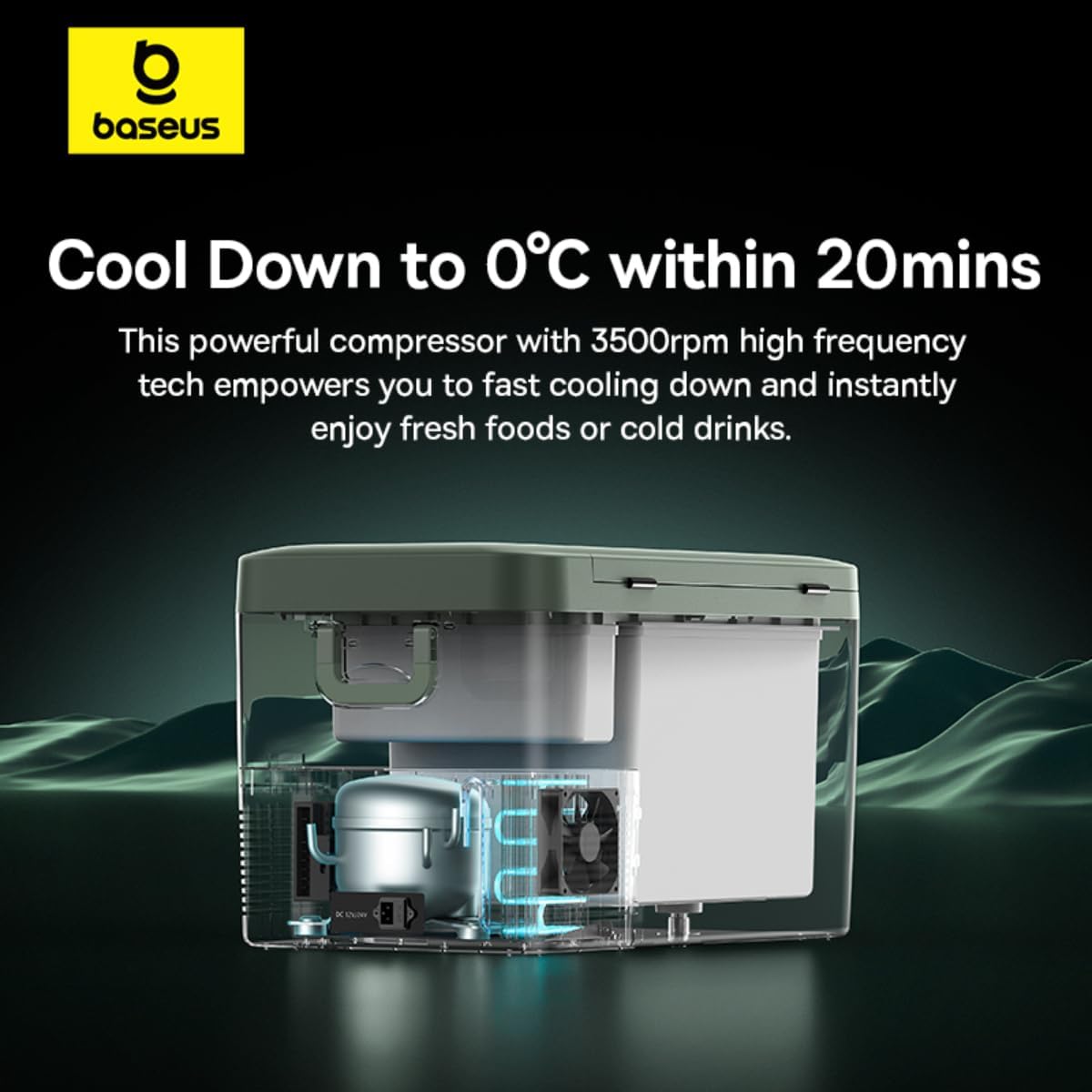 Baseus T-Space Car Refrigerator Freezer & Cooler for Tesla Model Y