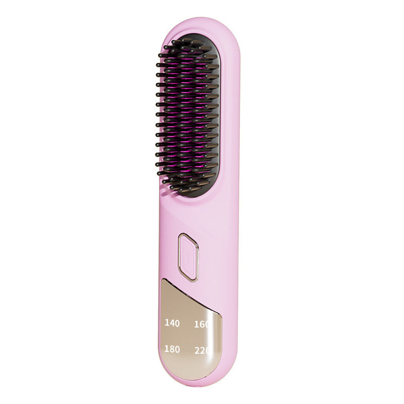 Wet Dry Hair Straightener Cordless Hair Straightener Brush with Fast Heating Negative Ions