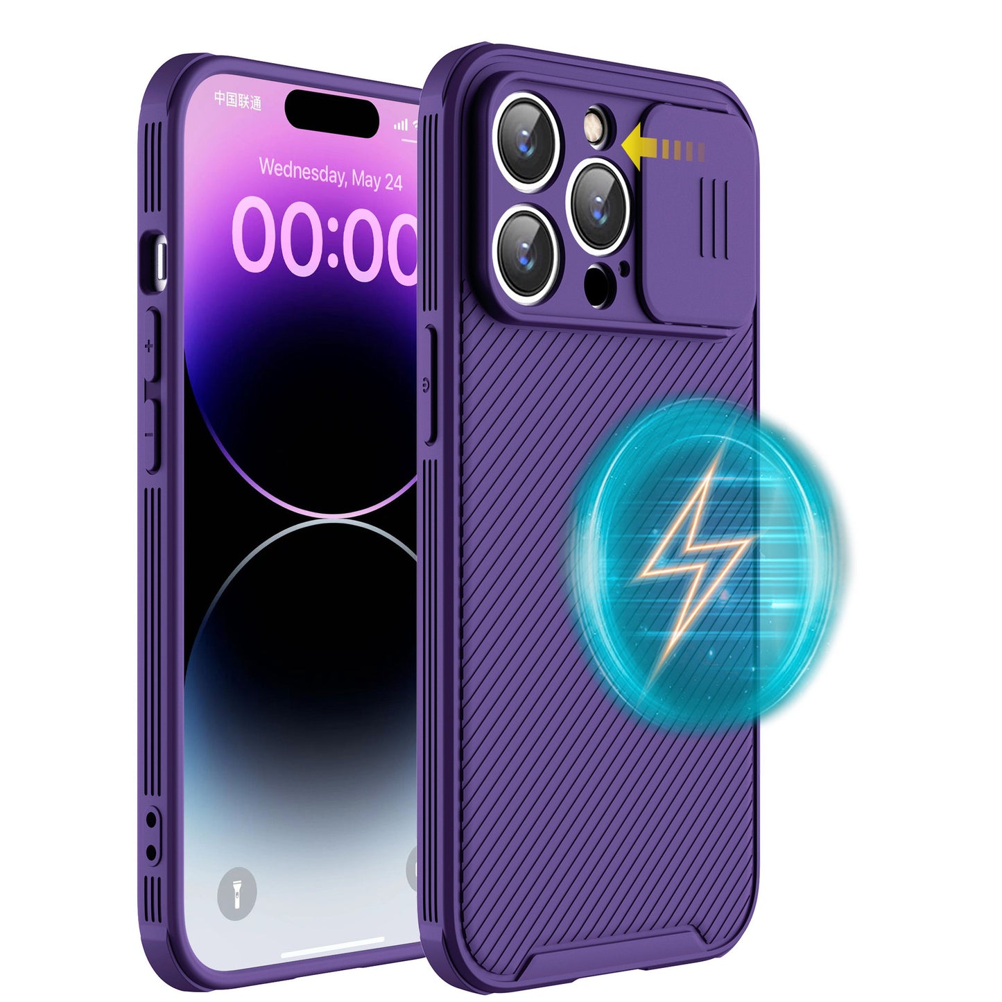 Fashionable Sliding Window Wireless Charging Case