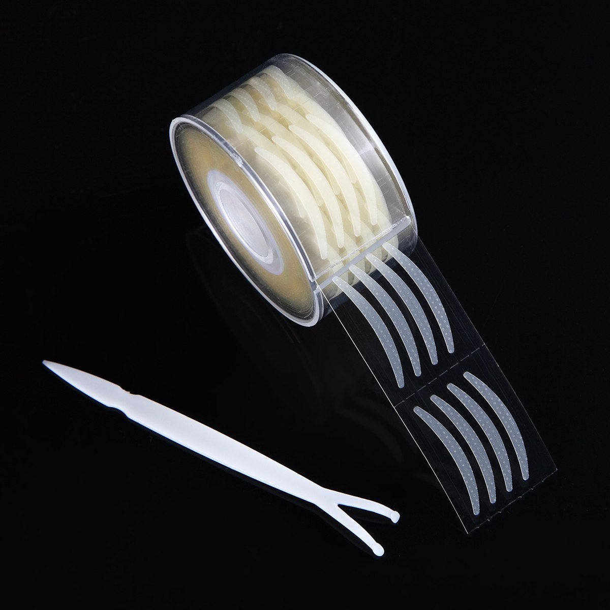 Clear Beige Stripe Big Eyes Decoration Invisible Strong Adhesive Double Fold Eyelid Sticker