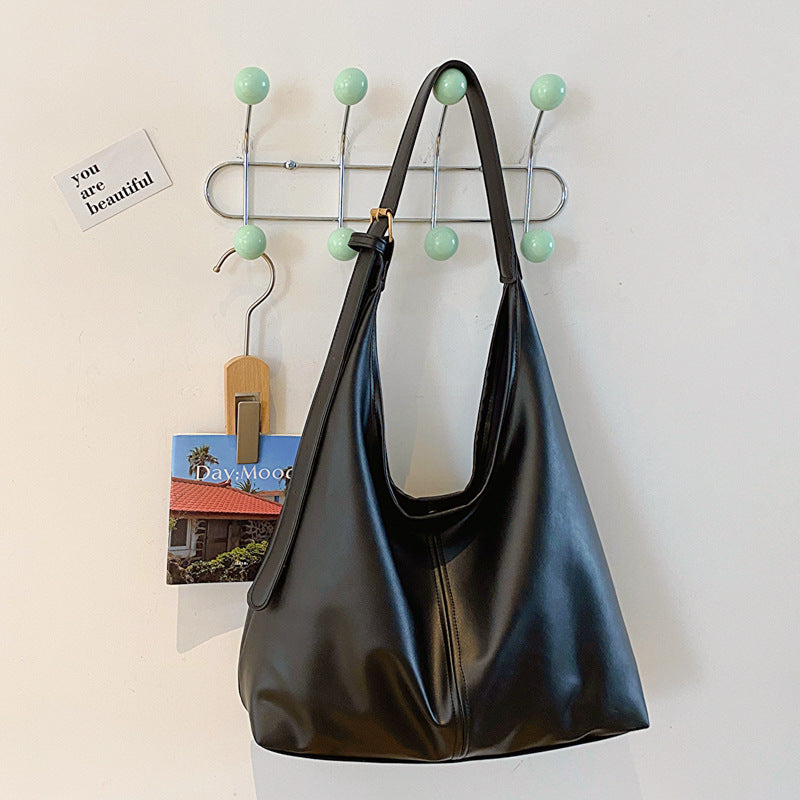 Retro Textured Shoulder Bag