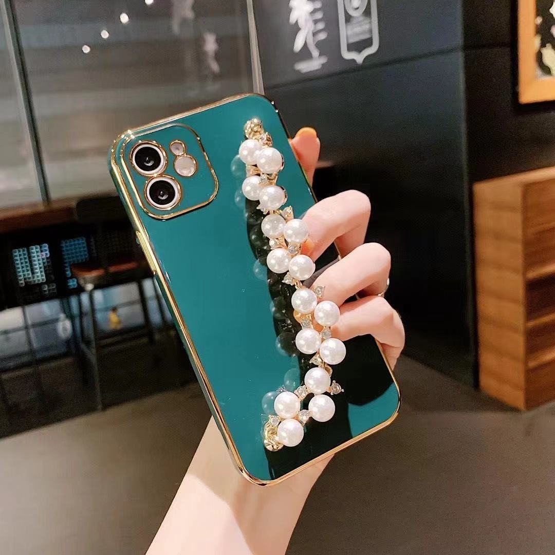 Electroplated Pearl Bracelet All-inclusive Soft Case