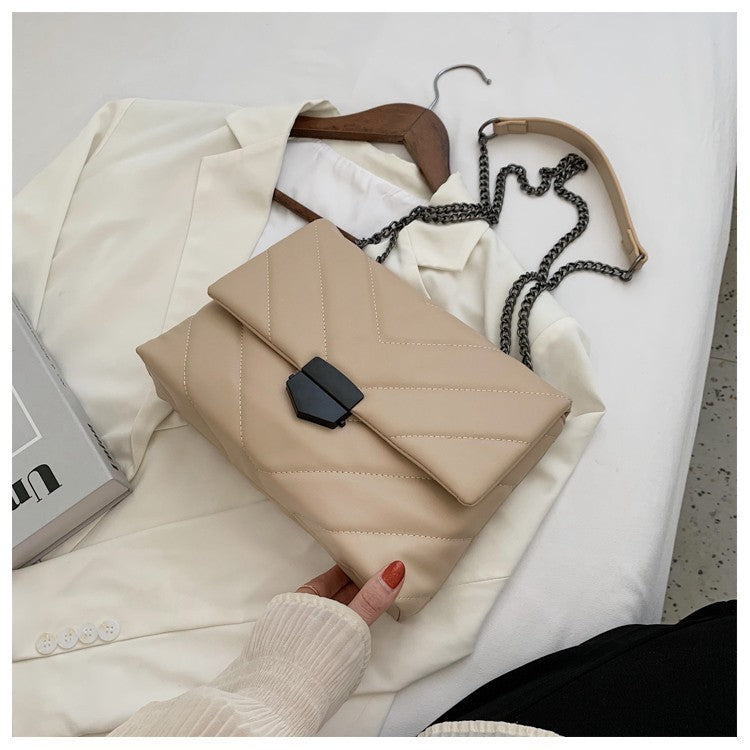 Embroidery Thread Small PU Leather Crossbody Bags