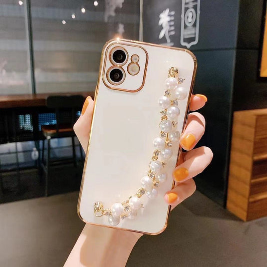 Electroplated Pearl Bracelet All-inclusive Soft Case