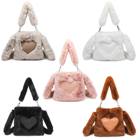 Women Fluffy Shoulder Bag Top-handle