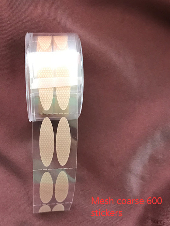 Clear Beige Stripe Big Eyes Decoration Invisible Strong Adhesive Double Fold Eyelid Sticker