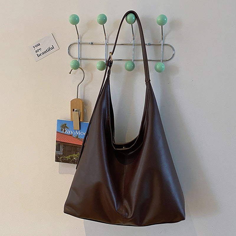 Retro Textured Shoulder Bag