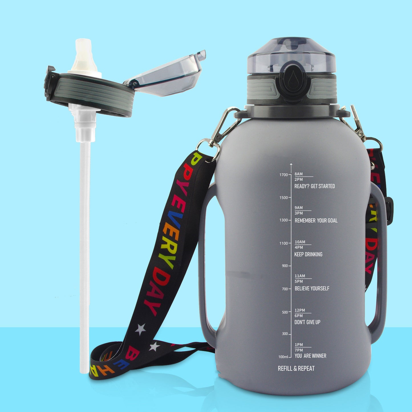 Water Cup Fitness Portable Roll Cup Food Grade Silicone Belly Cup Folding Outdoor