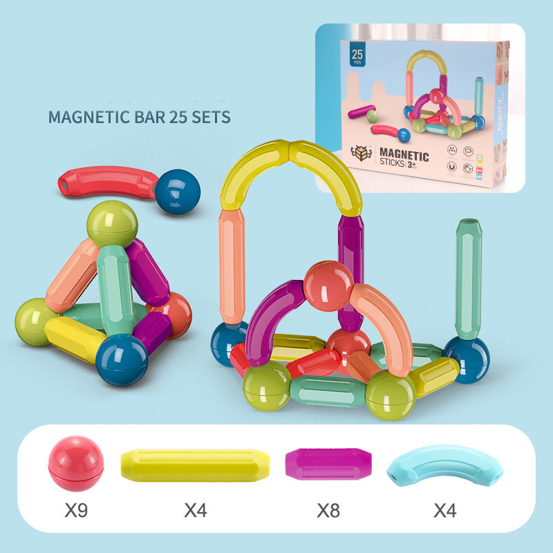 Magnetic Stick Building Blocks Game Magnets Children Set Kids
