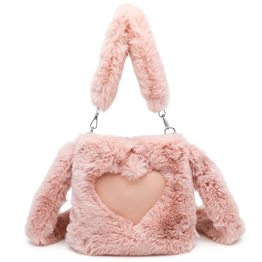 Women Fluffy Shoulder Bag Top-handle