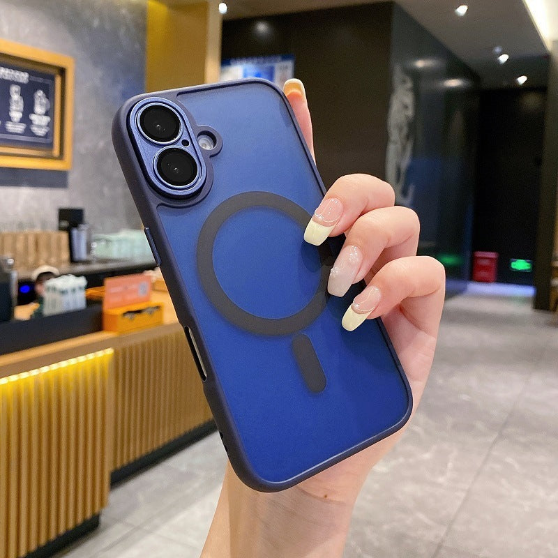 Phone Case Yadun Skin Frosted Magnetic Lens Protector Protective Case