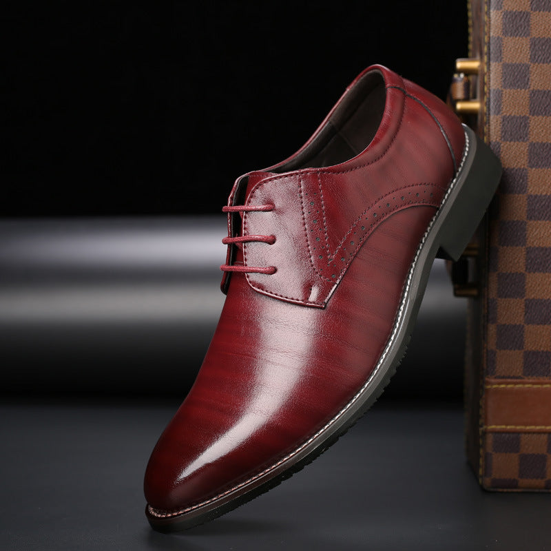 British Plus Size Men's Leather Shoes