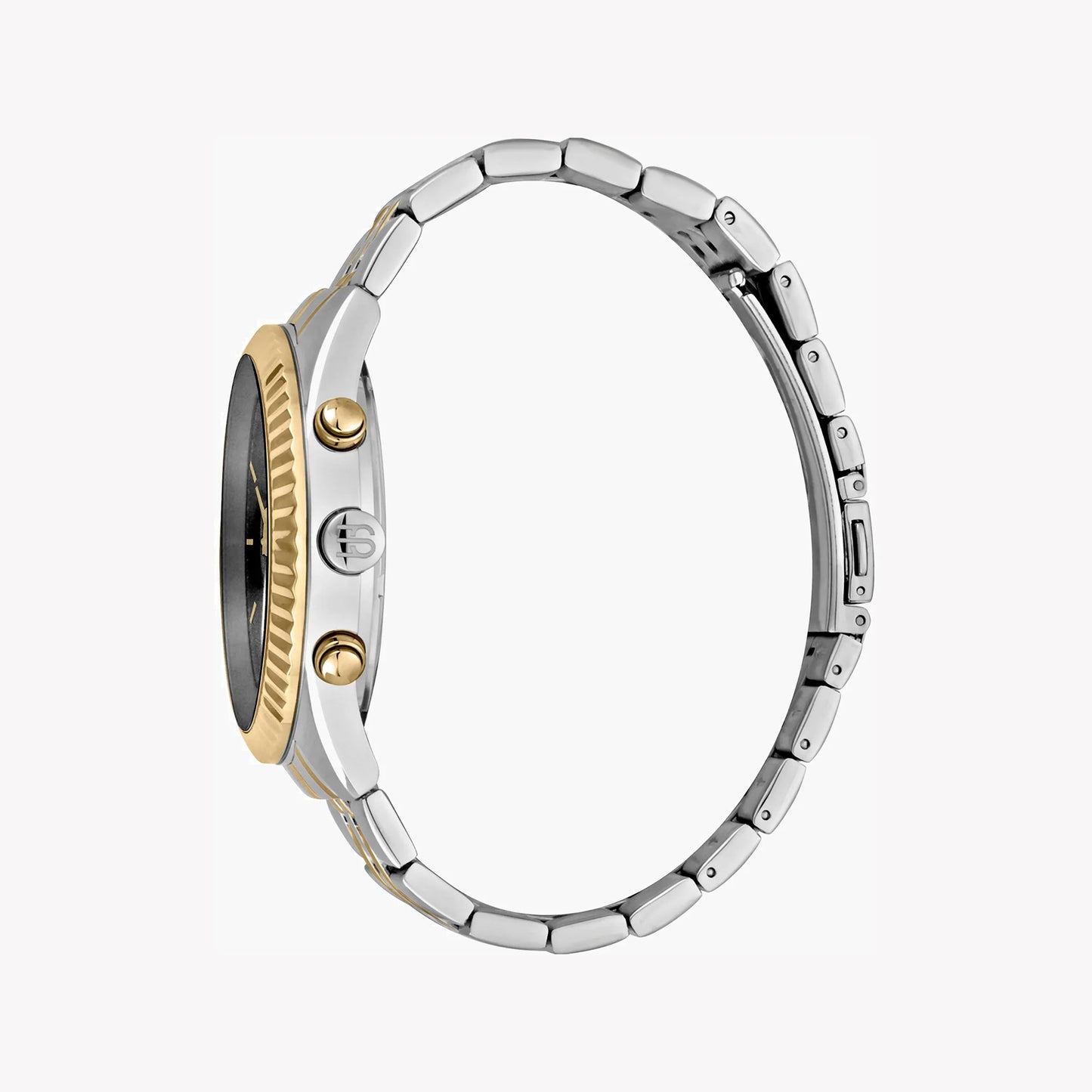 Esprit Men's Silver & Gold Watch, Black Dial | Es1g204m0045-1