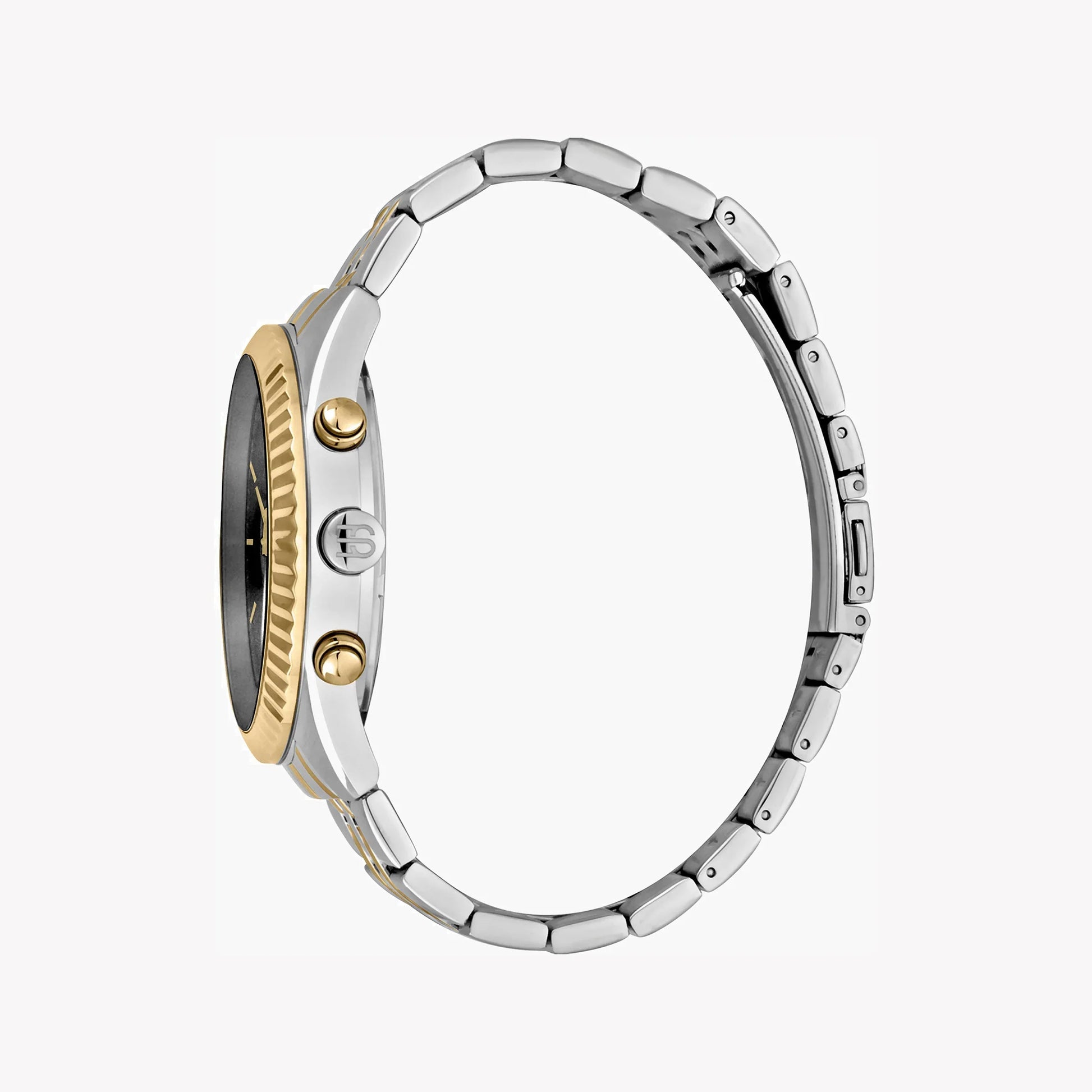 Esprit Men's Silver & Gold Watch, Black Dial | Es1g204m0045-1